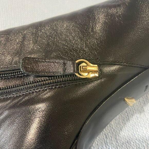 Diane VonFurstenberg ladies black leather boots size 7.5 - Picture 8 of 11
